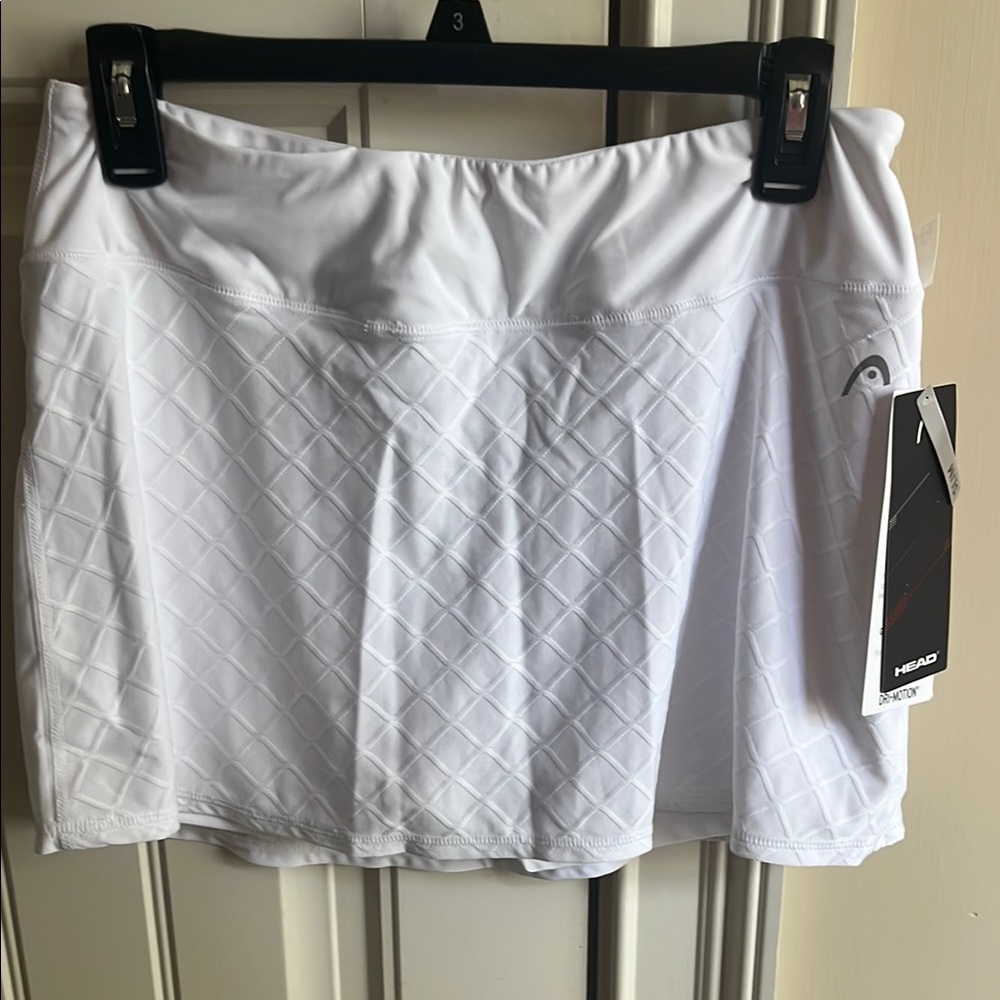 HEAD White Tennis Skirt slim